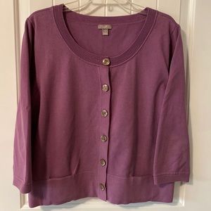 J. Jill Cardigan Scoop Neck size L